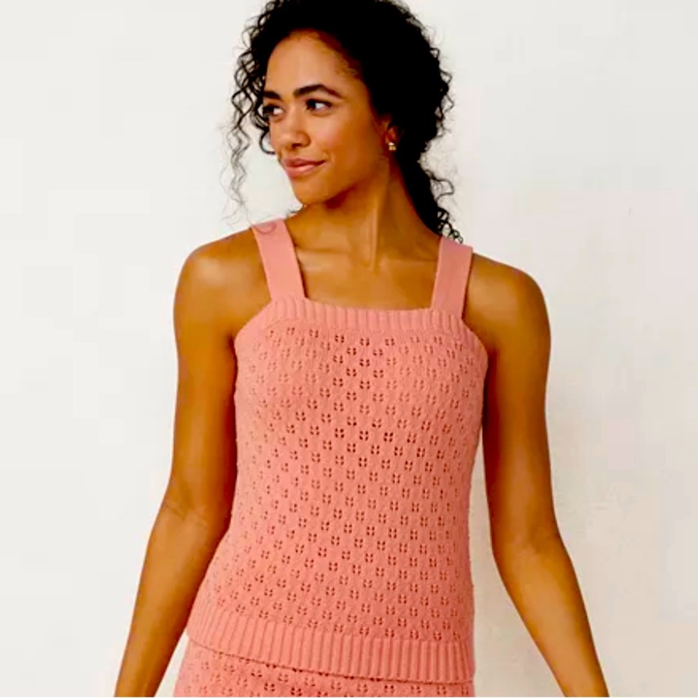 NWT Lauren Conrad Pointelle Tank Top